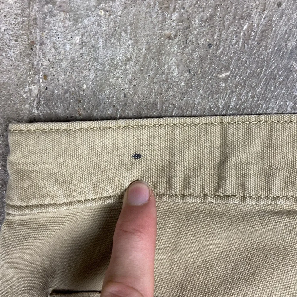 Carhartt Rugged Flex Canvas Pants Size 31x34 Beige Relaxed Fit Utility Work Wear